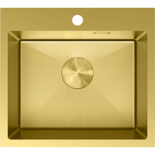 Mexen Solix Edelstahlspüle 1-beckig 500 x 450 mm, golden HC - 6402501000-55HC