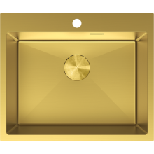 Mexen Solix Edelstahlspüle 1-Becken 600 x 500 mm, gold - 6408601000-55