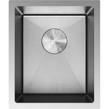 Mexen Trixo Spülbecken aus Stahl 1-Kammer 370 x 440 mm, Inox HC - 6412371000-01HC
