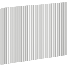 Mexen Rivel față crestată pentru corpul dulapului de baie 45 x 43,5 cm, gri mat - 91A20-0450-470-1-62