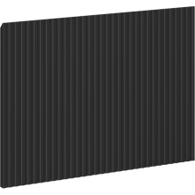 Mexen Rivel front ryflowany do korpusu szafki łazienkowej 50 x 43,5 cm, czarny mat - 91A20-0500-470-1-71