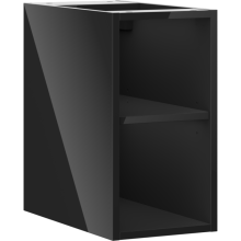 Mexen Box-A otvorená skrinka s policou 25 cm, čierny lesk - 91AX2-0250-470-0-70