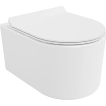 Mexen Sofia Rimless Tornado WC csésze lassan záródó slim duroplast üléssel, fehér fényes - 30540100T