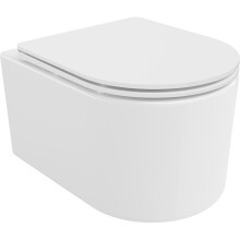 Mexen Sofia Rimless Tornado WC csésze lassú záródású slim ülőkével, duroplast, fényes fehér - 30540300T