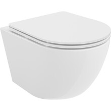 Mexen Lena WC csésze Rimless Tornado lassan záródó slim deszkával, duroplast, fényes fehér - 30220300T