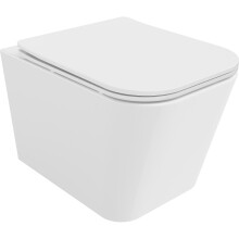 Mexen Teo WC csésze Rimless Tornado lassan záródó slim, duroplast, fényes fehér - 30850600T