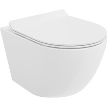 Mexen Lena WC csésze Rimless Tornado lecsukódó vékony deszkával, duroplast, fényes fehér - 30224000T