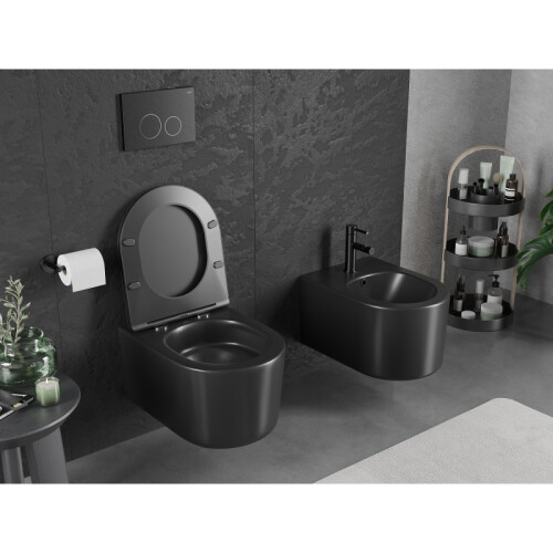 Mexen Sofia WC mísa Rimless Tornado, černá mat - 3354XX85T 2