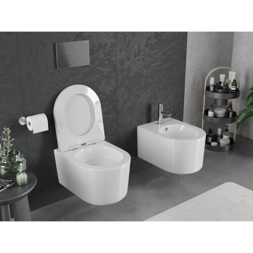 Mexen Sofia miska wc Rimless Tornado, biała połysk - 3354XX00T 2