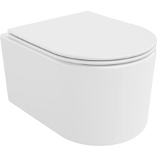 Mexen Sofia Rimless Tornado WC Kagyló lassan záródó slim duroplast ülőkével, fényes fehér - 30540400T