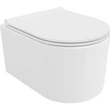 Mexen Sofia Rimless WC csésze lassan záródó, vékony duroplaszt WC-ülőkével, fényes fehér - 30540500