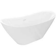 Mexen Lotos cadă de baie de sine stătătoare 170 x 75 cm, albă, preaplin alb - 52051707700-20