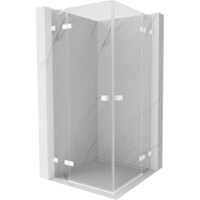 Mexen Lunar Duo kabina prysznicowa uchylna 105 x 105 cm, transparent, biała - 834-105L-105P-20-00