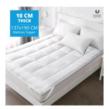 (Double ) Mattress Topper Luxury Soft 10cm Securely Fits Deep Super