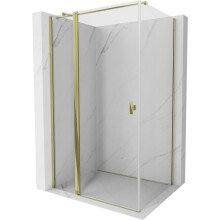 Mexen Mist T Duschkabine Schwenkbar 85 x 110 cm, transparent, golden - 8A4T-085-110-50-00