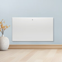 (1800W) Purus Electric Radiator Panel Heater Eco Bathroom Safe Wall Mounted or Floorstanding Timer Thermostat Lot 20