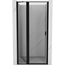 Mexen Mist sprchové dvere výklopné ľavé 105 cm, čierny rám, čierne - 8A4-105-000-70-70-L