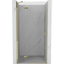 Mexen Mist-H Duschabtrennung aufschlagend links 120 cm, transparent, gold - 8A5-120-000-50-00-L
