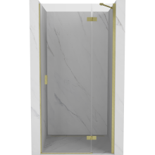 Mexen Mist-H uși de duș batante dreapta 110 cm, transparent, auriu periat - 8A5-110-000-55-00-P