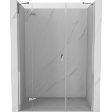Mexen Mist-H drzwi prysznicowe uchylne lewe 150 cm, transparent, chrom - 8A5-150-001-01-00-L