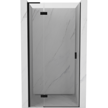 Mexen Mist-H L drzwi prysznicowe uchylne lewe 70 cm, transparent, czarne - 8A5L-070-000-70-00-L