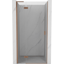 Mexen Mist-H L ușă de duș batantă stânga 105 cm, transparentă, cupru periat - 8A5L-105-000-65-00-L