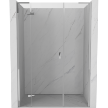 Mexen Mist-H L drzwi prysznicowe uchylne lewe 120 cm, transparent, chrom - 8A5L-120-001-01-00-L