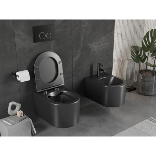 Mexen Sofia WC mísa Rimless, Matná černá - 3354XX85 2