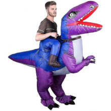 Inflatable Dinosaur Costume Fancy Dress for Adults Halloween Costumes Gaint Suit T-rexZZ