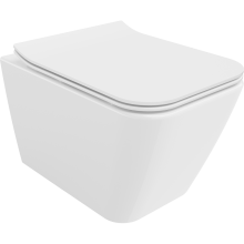 Mexen Cube perem nélküli wc csésze leeresztő automatikás ülőkével, Duroplaszt, Fehér - 30924000
