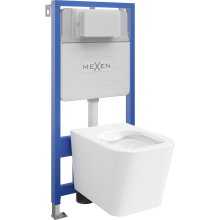 Mexen WC-Unterputzmontageset Felix Slim Rahmen mit WC Teo, Weiß - 6103385XX00