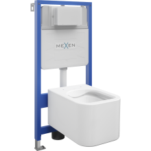 Mexen WC podomítkový set Felix Slim stojan s WC mísou Elis, Bílá - 6103391XX00