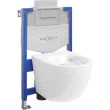 Mexen WC podomítkový set Felix XS-U stojan s WC mísou Lena, Bílá - 6853322XX00