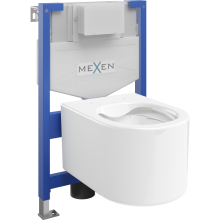 Mexen WC podomítkový set Felix XS-F stojan s WC mísou Sofia, Bílá - 6803354XX00