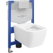 Mexen WC podomítkový set Felix XS-F stojan s WC mísou Margo, Bílá - 6803342XX00
