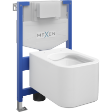 Mexen WC podomítkový set Felix XS-F stojan s WC mísou Elis, Bílá - 6803391XX00