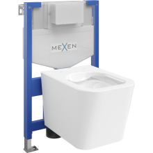 Mexen WC podomítkový set Felix XS-F stojan s WC mísou Teo, Bílá - 6803385XX00