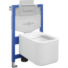 Mexen WC podomítkový set Felix XS-U stojan s WC mísou Elis, Bílá - 6853391XX00