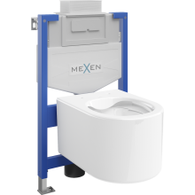Mexen WC podomítkový set Felix XS-U stojan s WC mísou Sofia, Bílá - 6853354XX00
