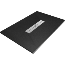 Mexen Toro obdélníková vanička do sprchového koutu SMC 110 x 70 cm, Černá - 43707011
