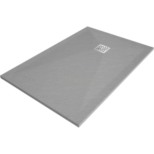 Mexen Stone+ brodzik kompozytowy prostokątny 110 x 70 cm, szary-beton - 44617011