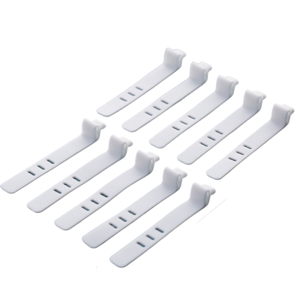 10Pcs Cable Management Ties Multipurpose Reusable 8195014510637