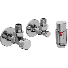 Mexen G00 set termostatic colțar cu masca R, crom - W901-900-904-01