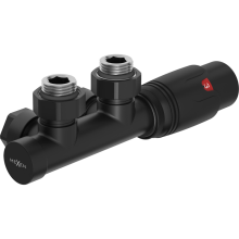 Mexen G00 set termostat unghi, Duplex, DN50, negru - W907-900-70