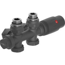 Mexen G00 set termostatic unghiular/drept, Duplex, DN50, antracit - W908-900-66