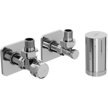 Mexen G05 termostatický rohový set s krytom S, chróm - W901-958-909-01