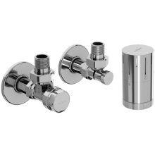 Mexen G05 uhlový termostatický set s krytom R, chróm - W901-958-904-01