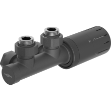 Mexen G05 set de termostat unghiular, Duplex, DN50, antracit - W907-958-66
