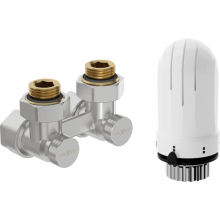Mexen G03 termostatická sada dvojrúrková DN50, rohová 1/2"x16 mm, nikel - W911-016-938-01