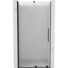 Mexen Velar posuvné sprchové dvere 90 cm, mrazené, čierne - 871-090-000-31-70
